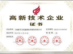 《新新技术企业证书》